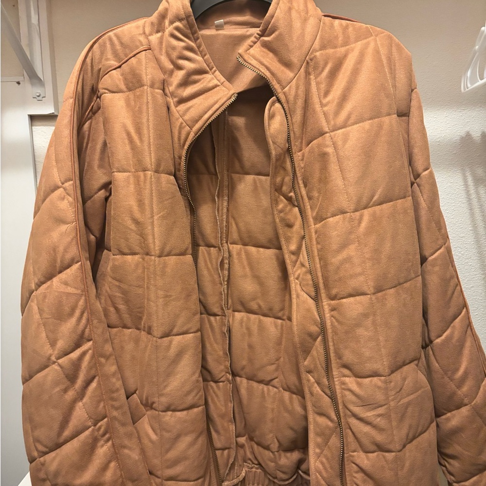 Tan Quilted Jacket